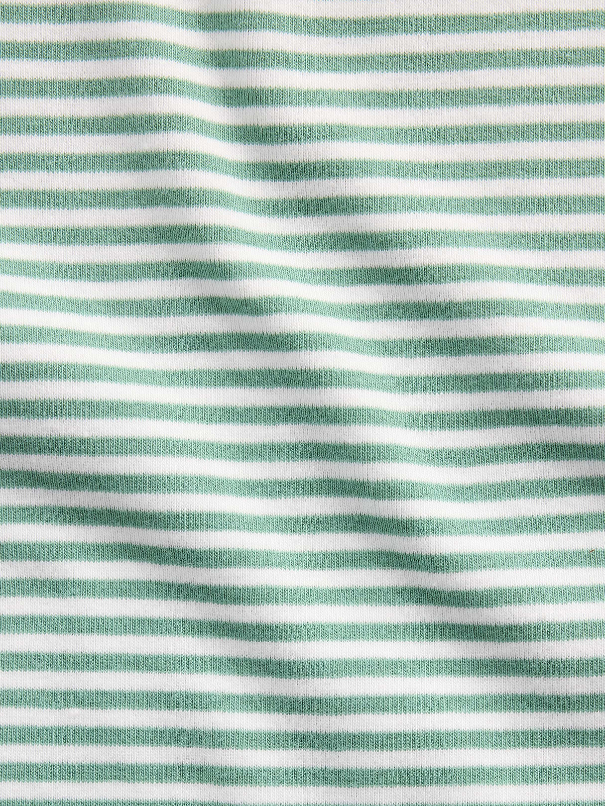 Modern Crew T-Shirt - Green & white stripe
