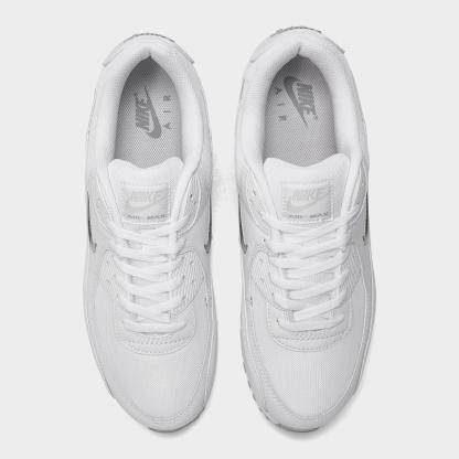 Men's Nithtke Air Max 90 Jewel Swoosh Casual Shoes - White/Photon Dust/Light Smoke Grey - Top view