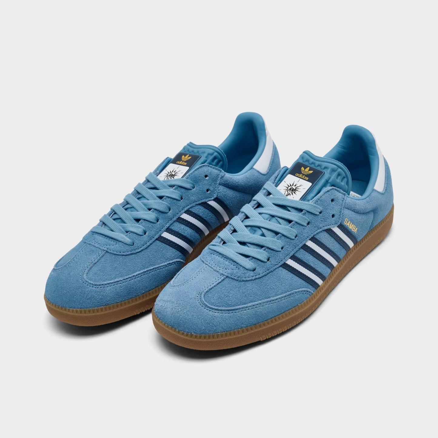 Men's adidas Originals Samba OG FIFA World Cup 2026 Argentina Casual Shoes - Light Blue/Crew Blue/White - view 2