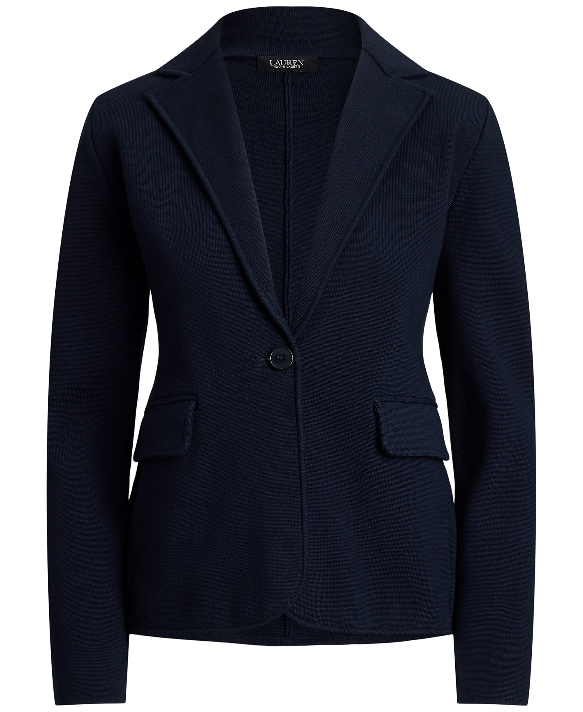 Lauren Ralph Lauren Women's Cotton-Blend Sweater Blazer - Lauren Navy