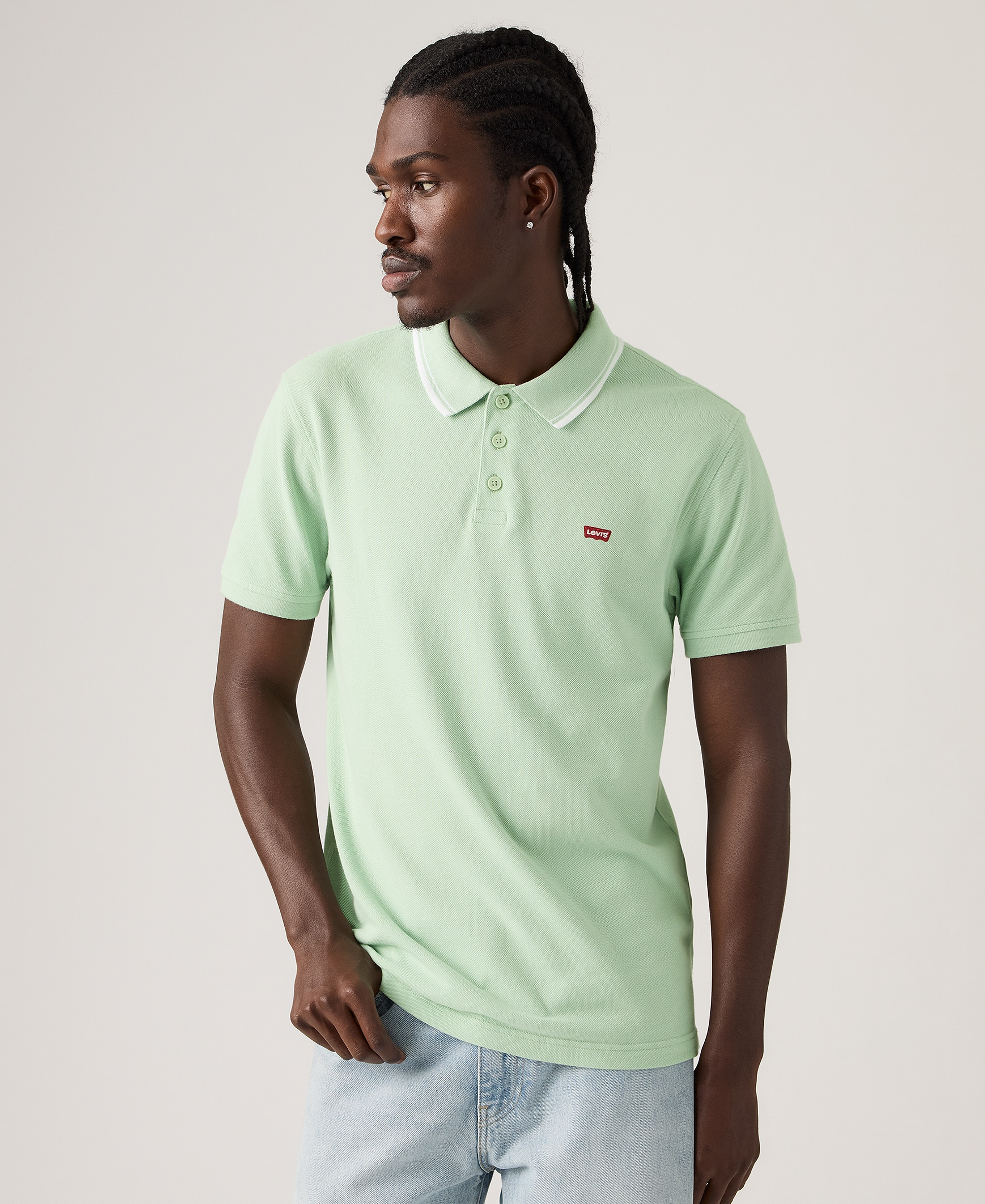 Levi's Men's Housemark Short-Sleeve Polo Shirt - Cameo Green
