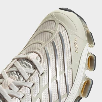 Men's adidas Megaride F50 Casual Shoes - Cloud White/Ice Gold Metallic/Gold Metallic - Detail shot