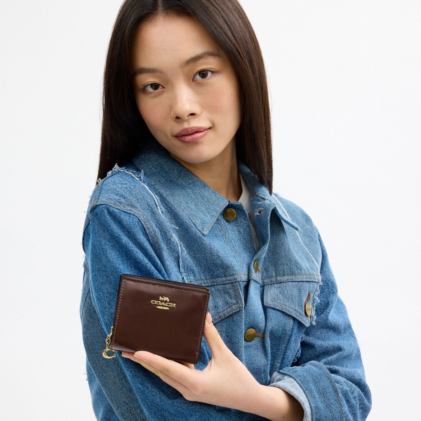 Snap Wallet With Charm - Gold/Maple - view 2