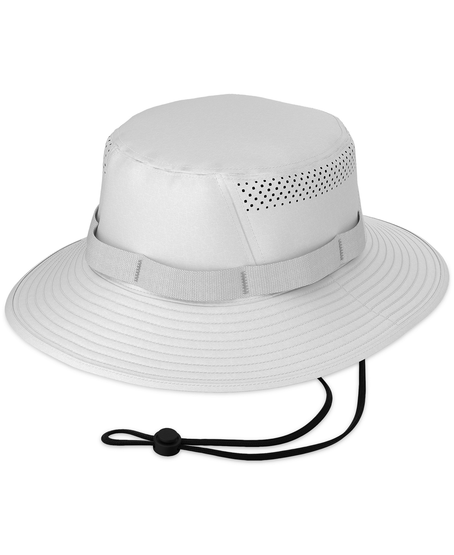 adidas Men's Wide Brim Victory 5 Bucket Hat - White/Onix Gray/Black