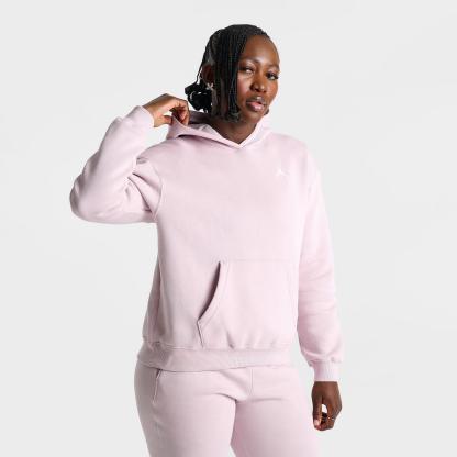 Women's Jordan Brooklyn Fleece Hoodie - Particle Rose/White - view 3