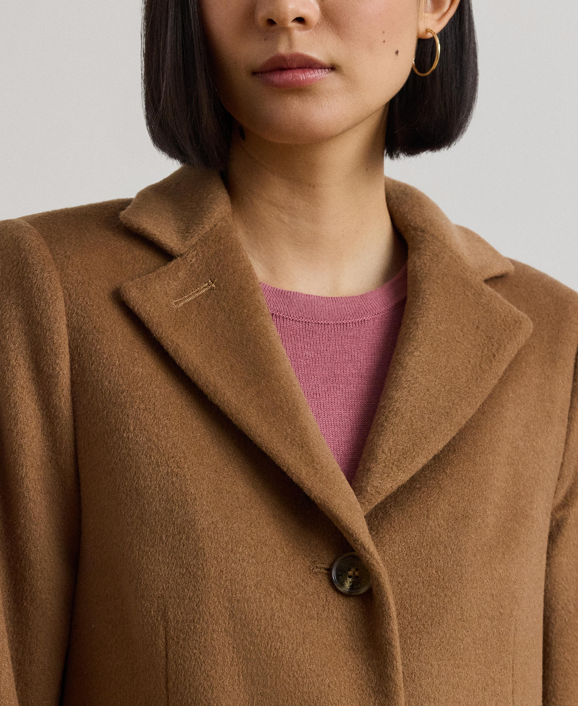 Lauren Ralph Lauren Women's Single-Breasted Walker Coat, Created for Macy's - New Vicuna