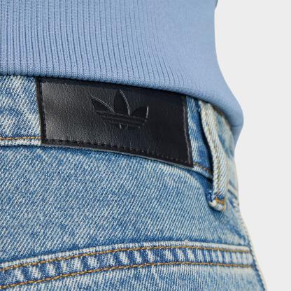 Men's adidas Originals Firebird Adicolor Straight Denim Shorts - Worn Blue Denim