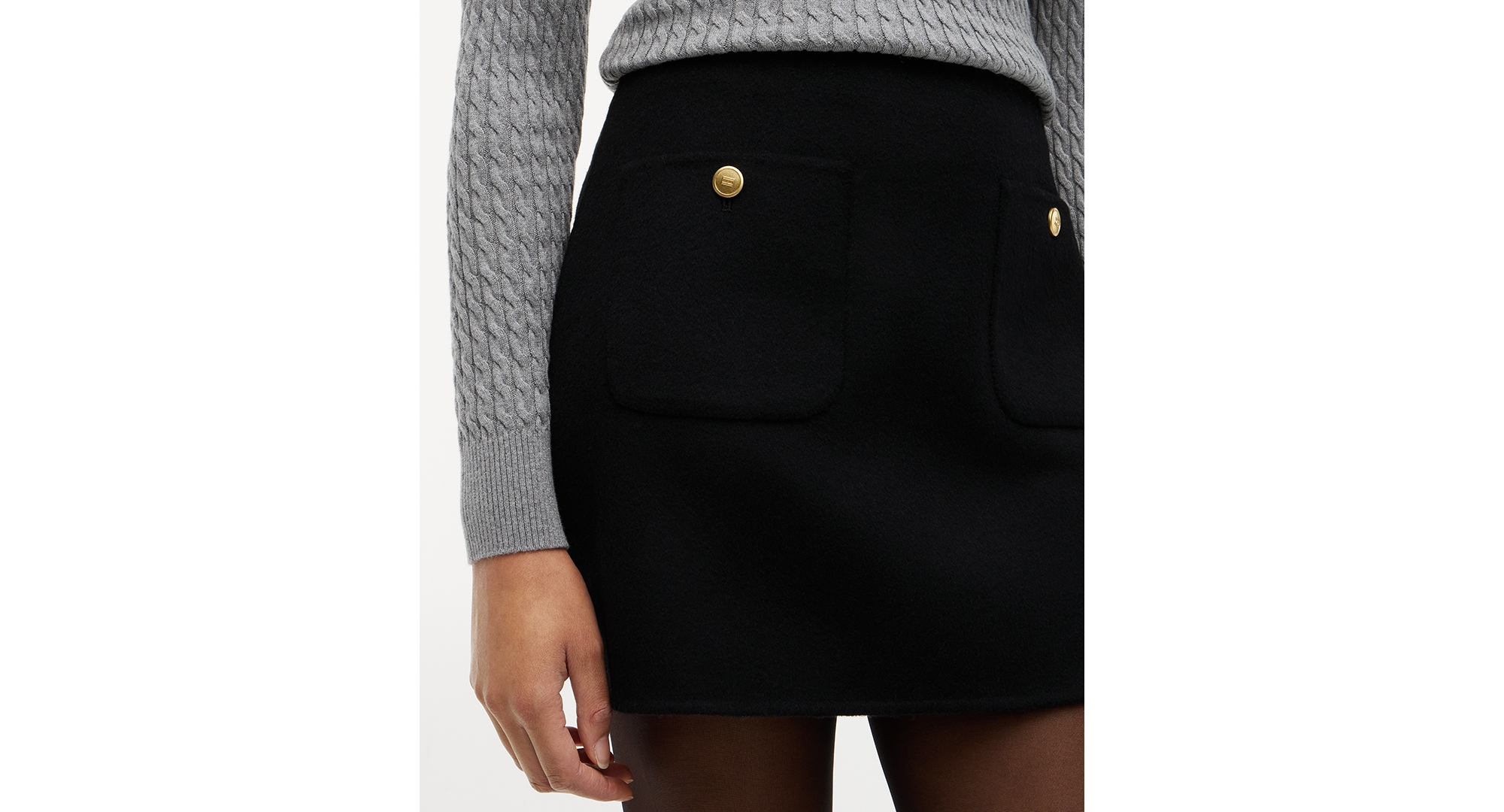 Tommy Hilfiger Women's A-Line Mini Skirt - Black