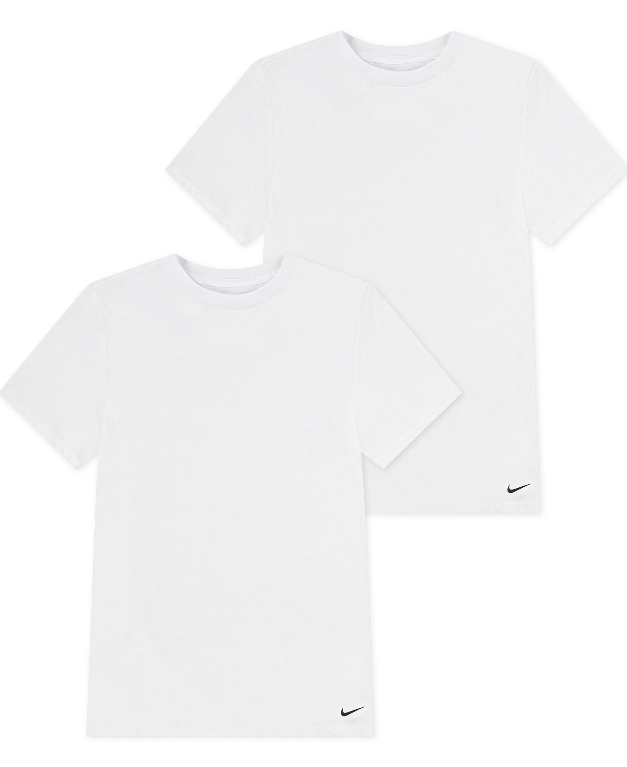 Nike Boys' 8-20 Crewneck Short-Sleeve Undershirt, 2-Pack - White/White