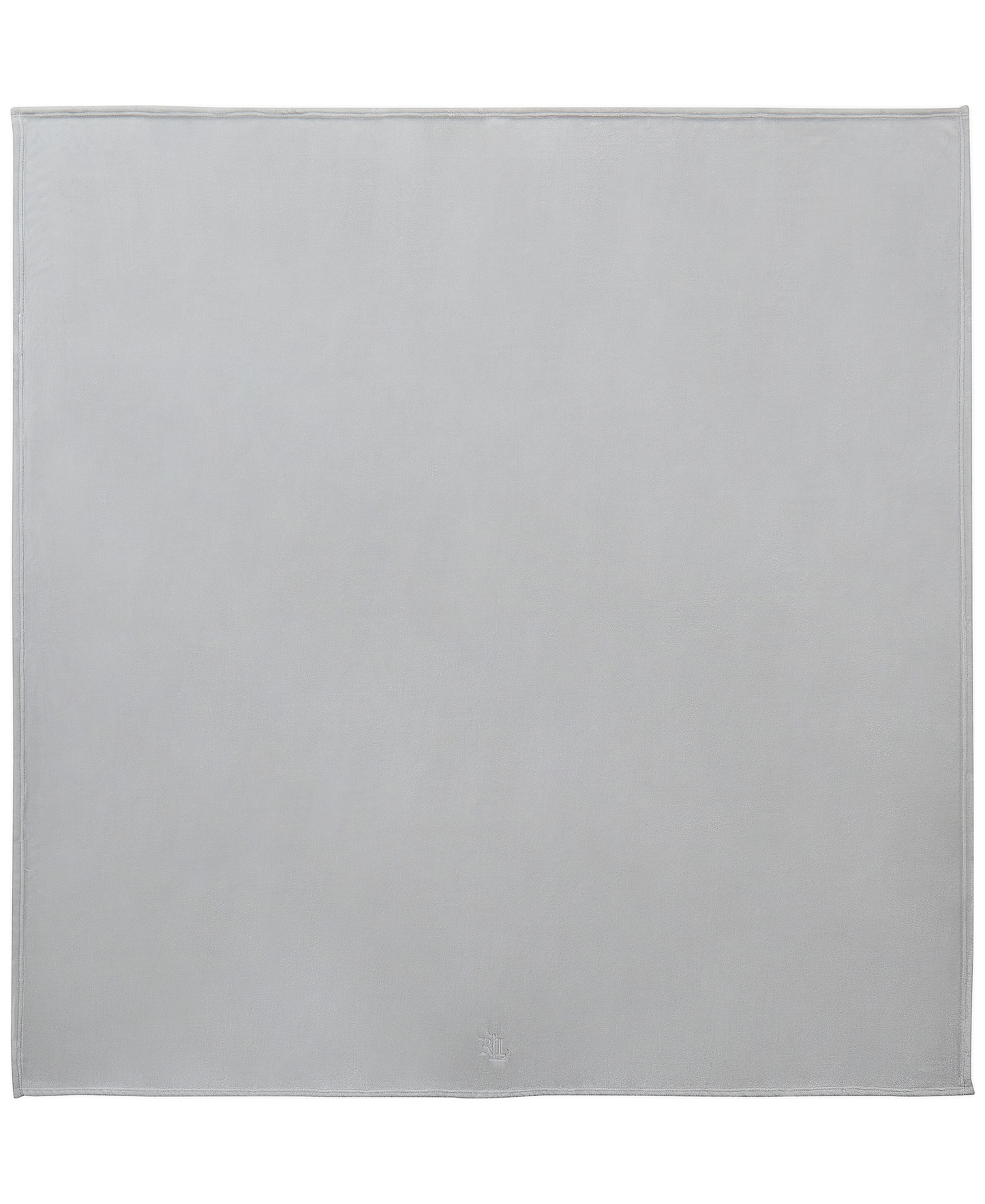 Lauren Ralph Lauren Micromink Plush Blanket, Twin - Grey