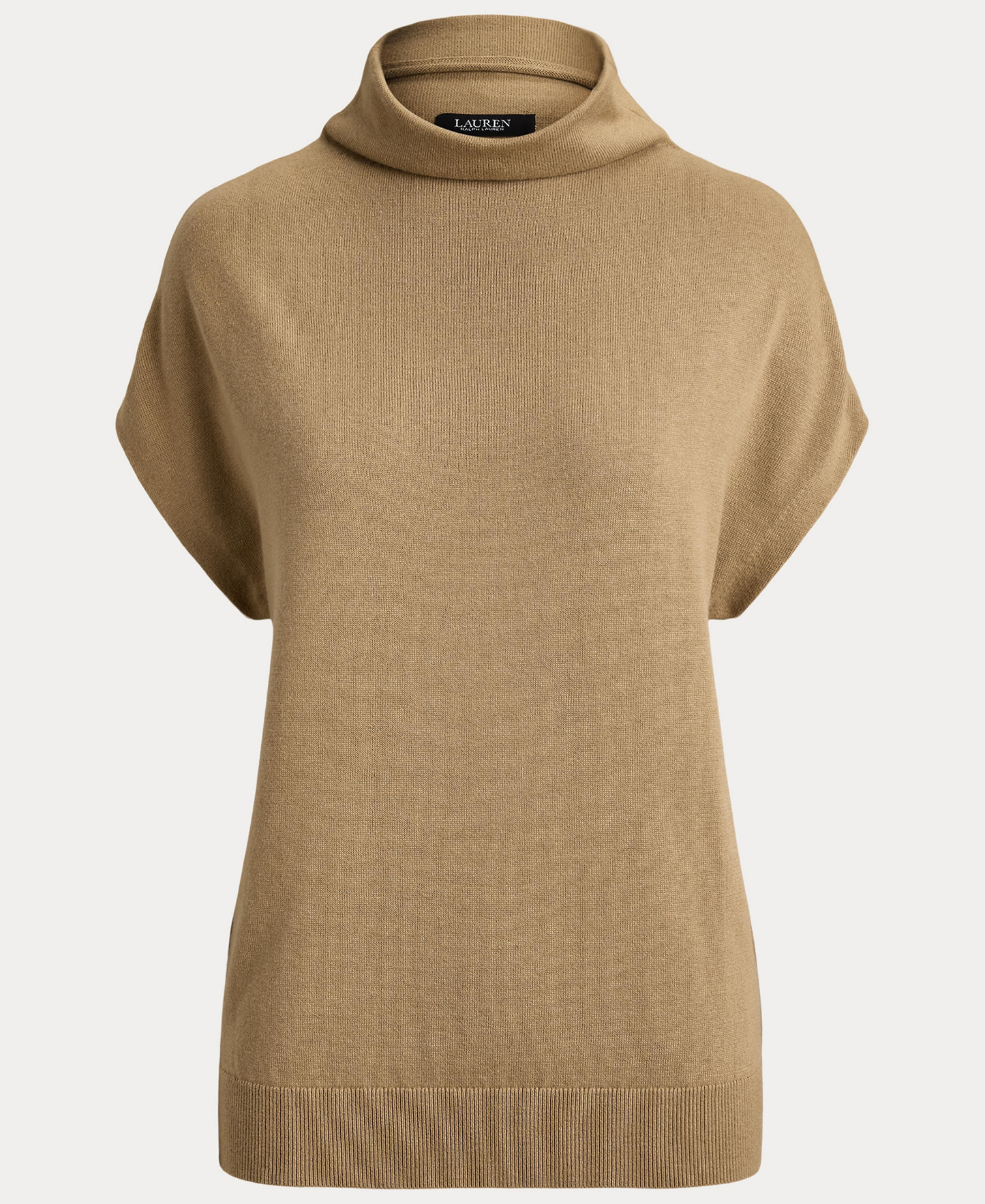 Lauren Ralph Lauren Women's Mock-Neck Cap-Sleeve Sweater - Lauren Camel