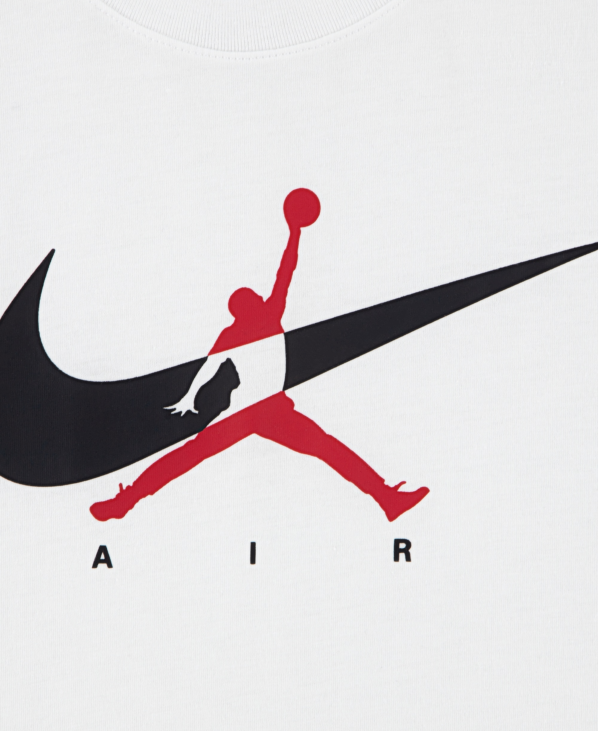 Jordan Boys' 8-20 Jumpman Swoosh Logo Crewneck T-Shirt - White