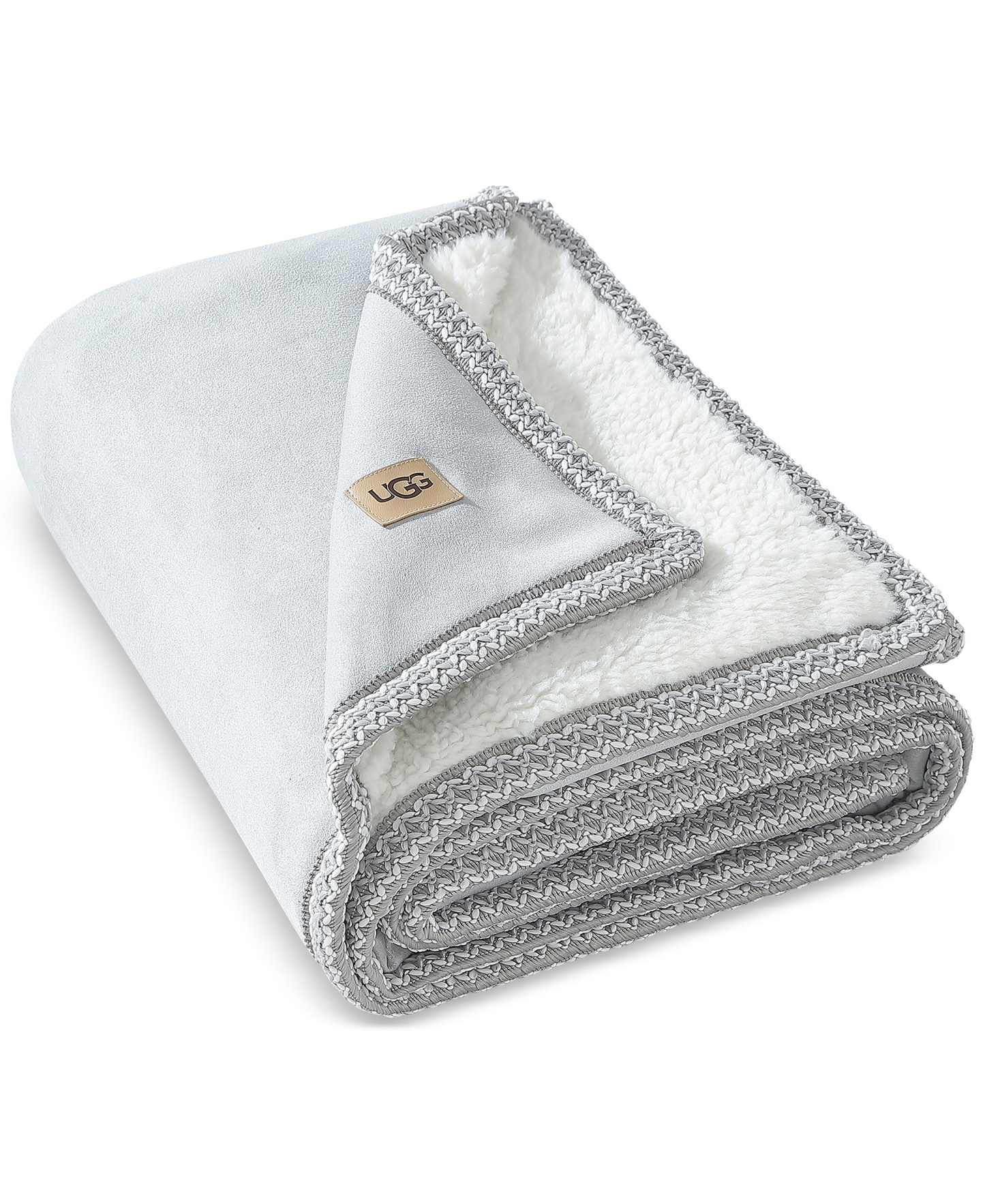 Kirkwood UGG Braid Throw, 50" x 70" - Gray violet