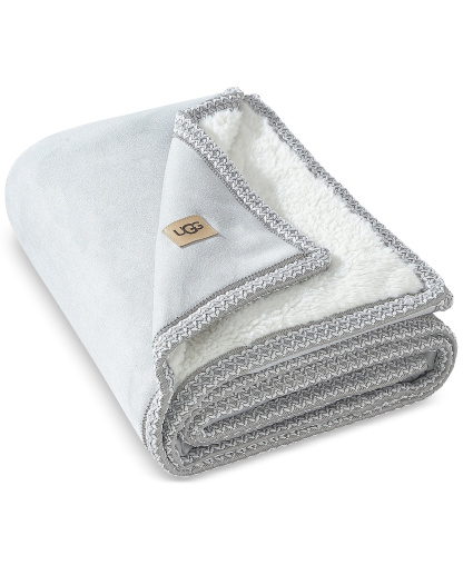 Kirkwood UGG Braid Throw, 50" x 70" - Gray violet