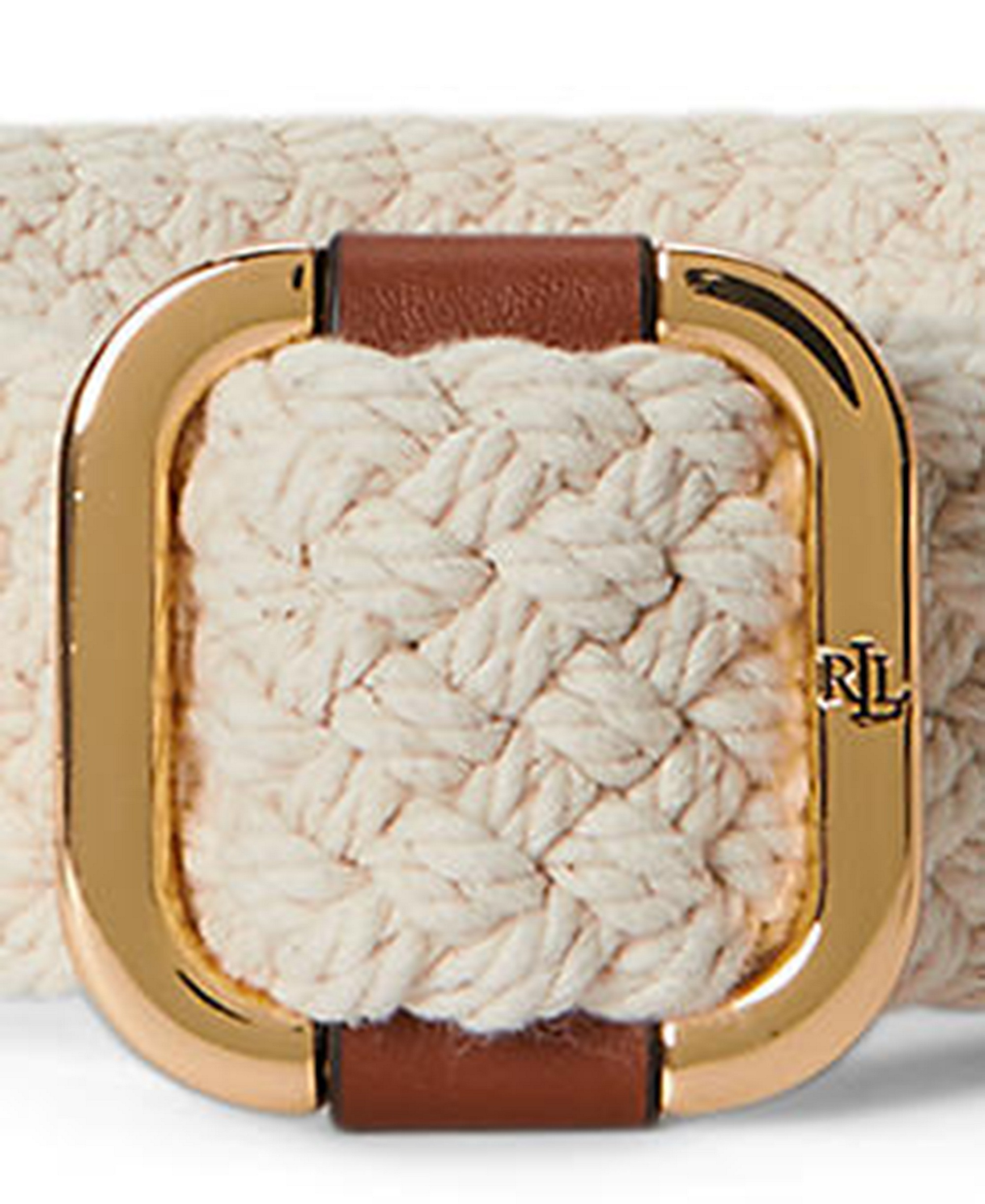 Lauren Ralph Lauren Textured Belt - Light Natural/Lauren Tan
