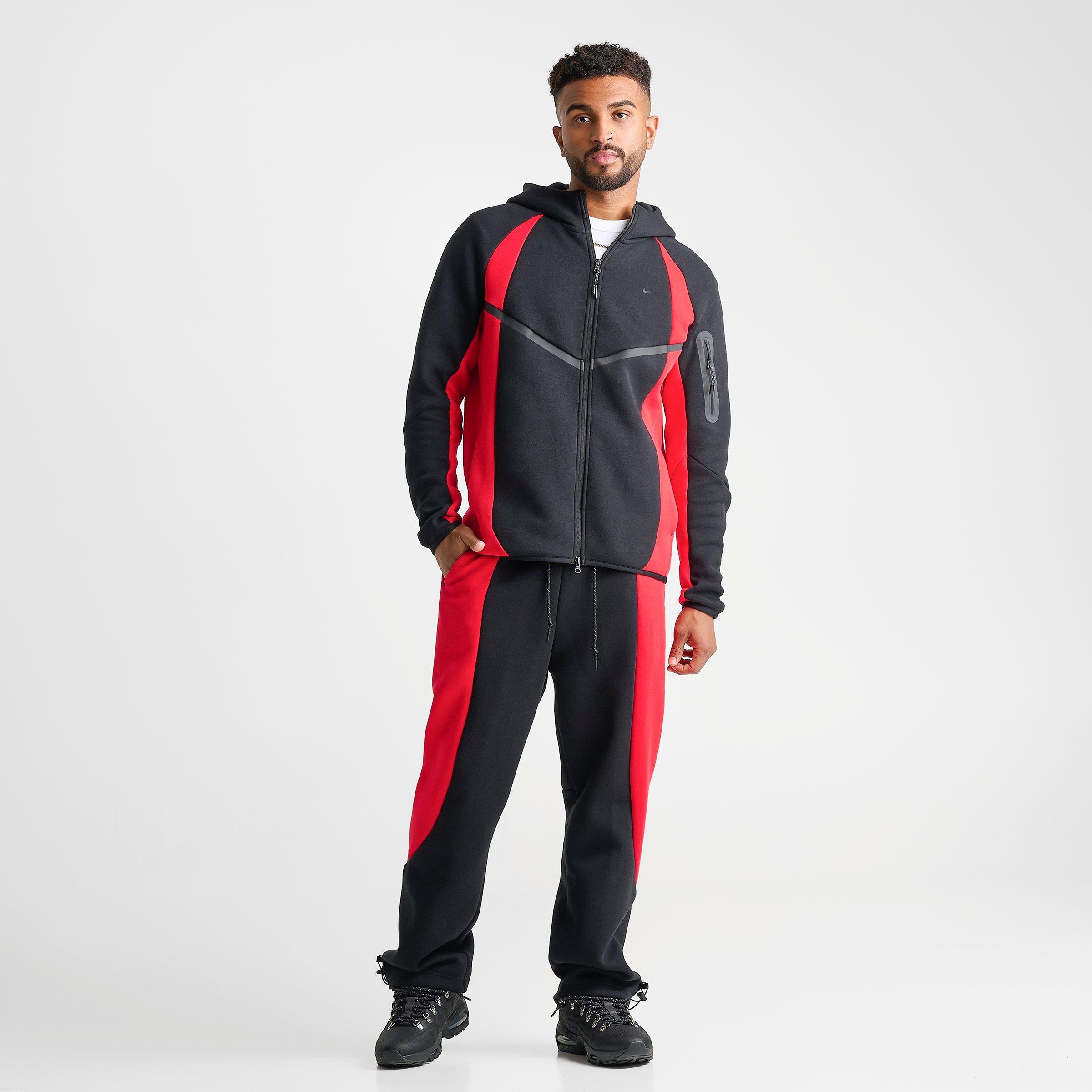 Men's Nithtke Tech Fleece Pro Open Hem Pants - Black/University Red