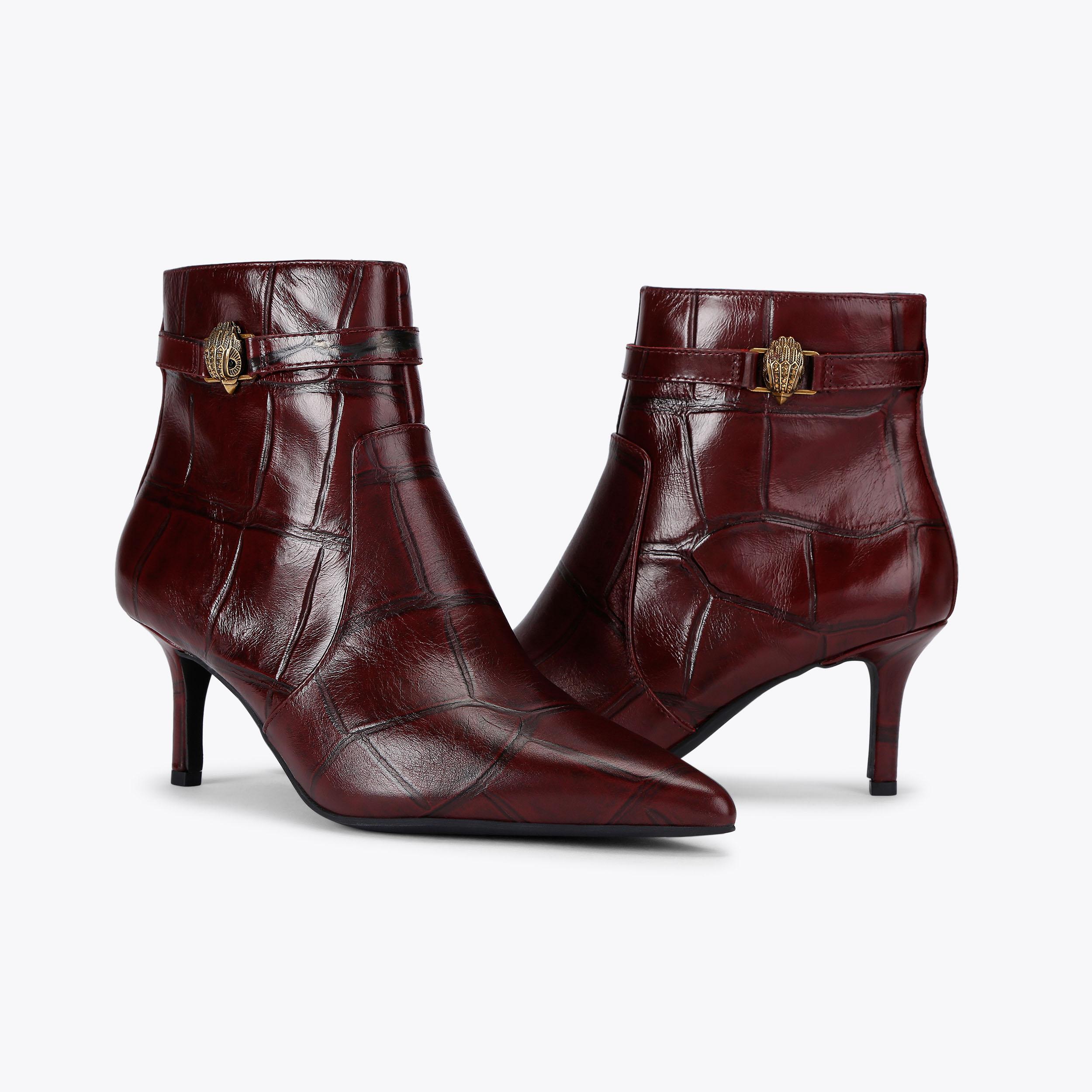 Kurt Geiger London Kensington Ankle Boot - Red - view 5