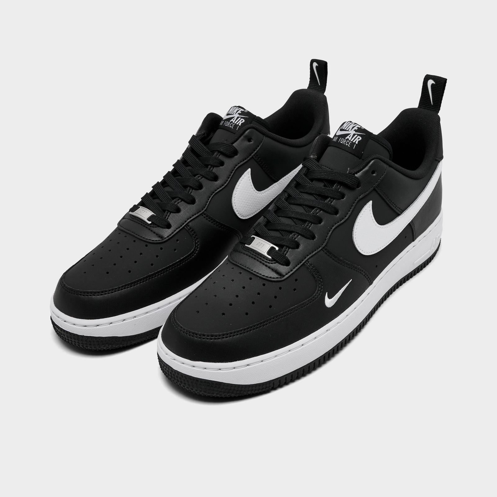Men's Nike Air Force 1 '07 LV8 Casual Shoes - Black/White/Black