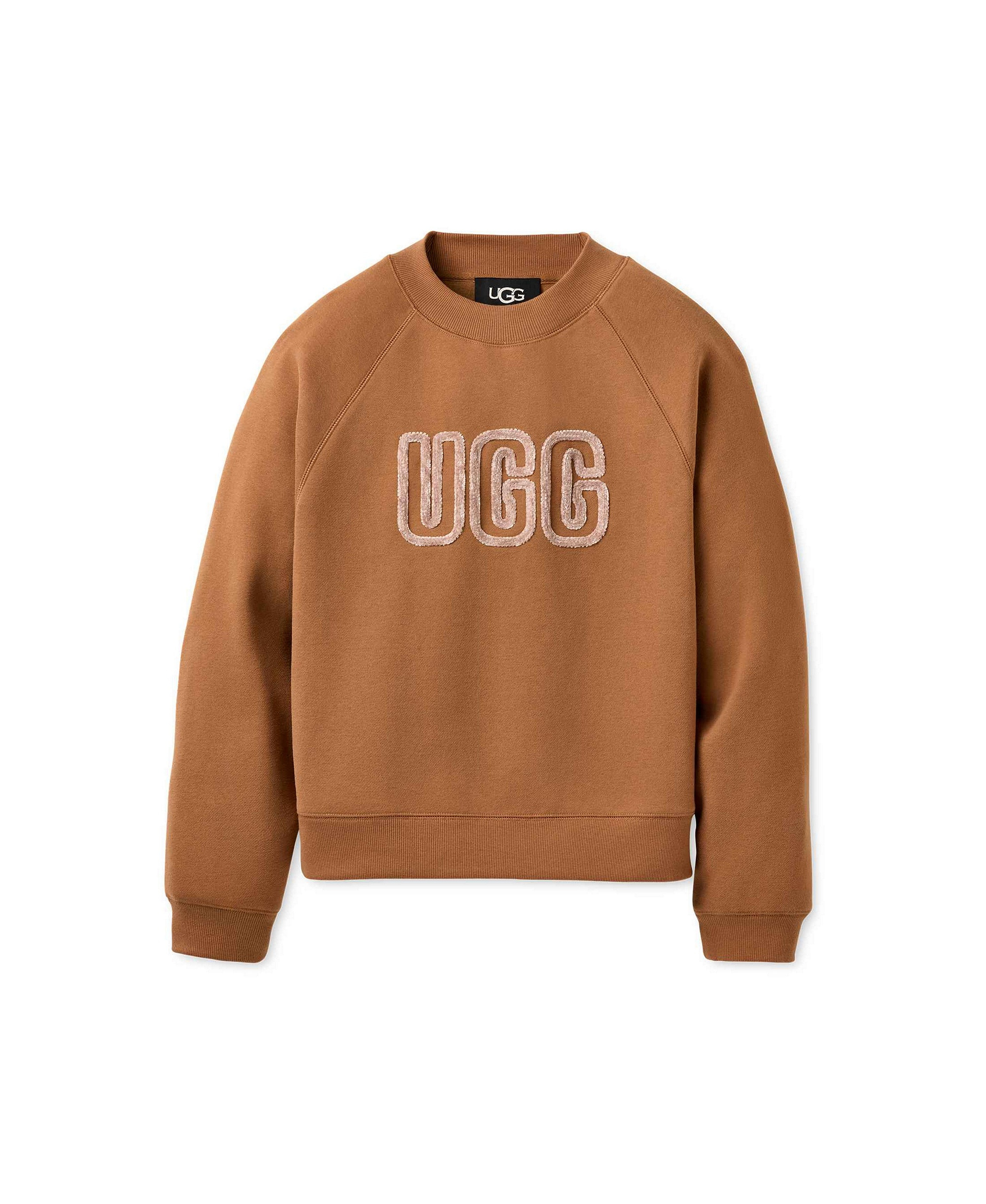UGG Women's Logo Crewneck Sweatshirt - Chestnut
