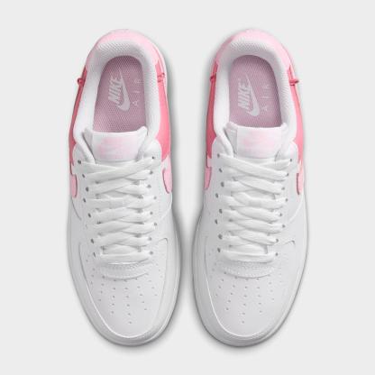 Women's Nithtke Air Force 1 Low SE Casual Shoes - White/Peony/Pink Foam - Top view