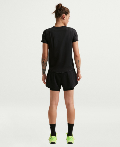 Nike Women's One Classic Dri-Fit Short-Sleeve Top - Black/white