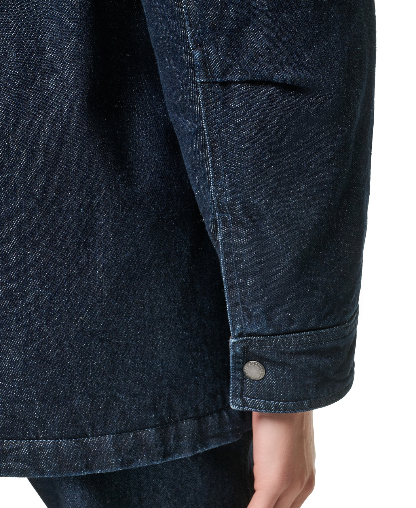 Levi's Women's Anorak Corduroy Collar Denim Coat - Dark Rinse Wash