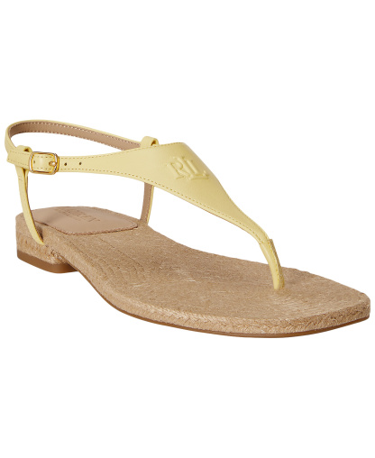 Lauren Ralph Lauren Women's Everley Flat Sandals - Lemon Sorbet