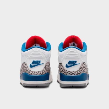 Little Kids' Air Jordan Retro 3 Basketball Shoes - Sail/Black/University Red/Pale Ivory/Palomino - view 4