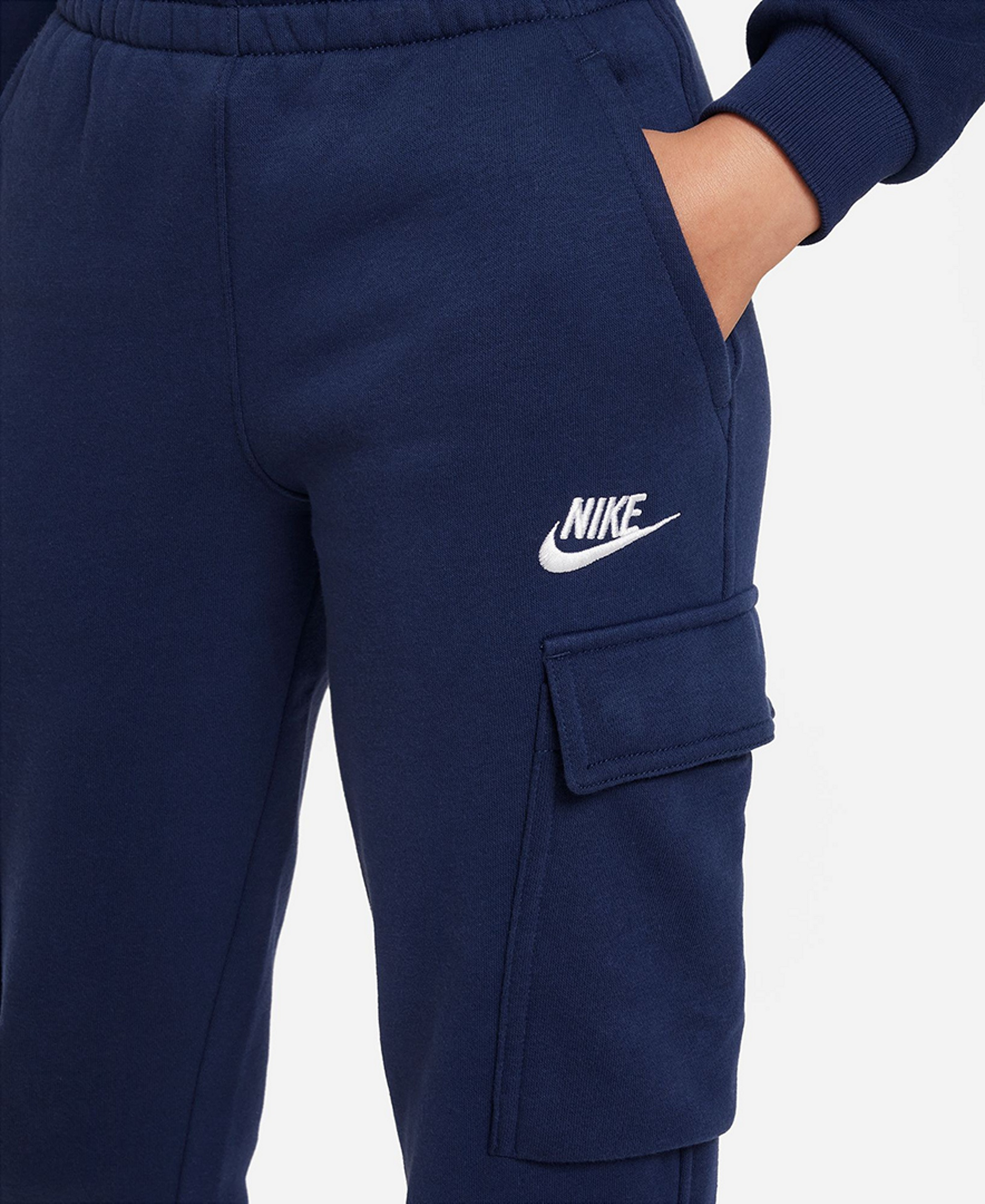 Nike Boys and Girls 8-10 Sportswear Club Fleece Cargo Pants - Midnight Navy