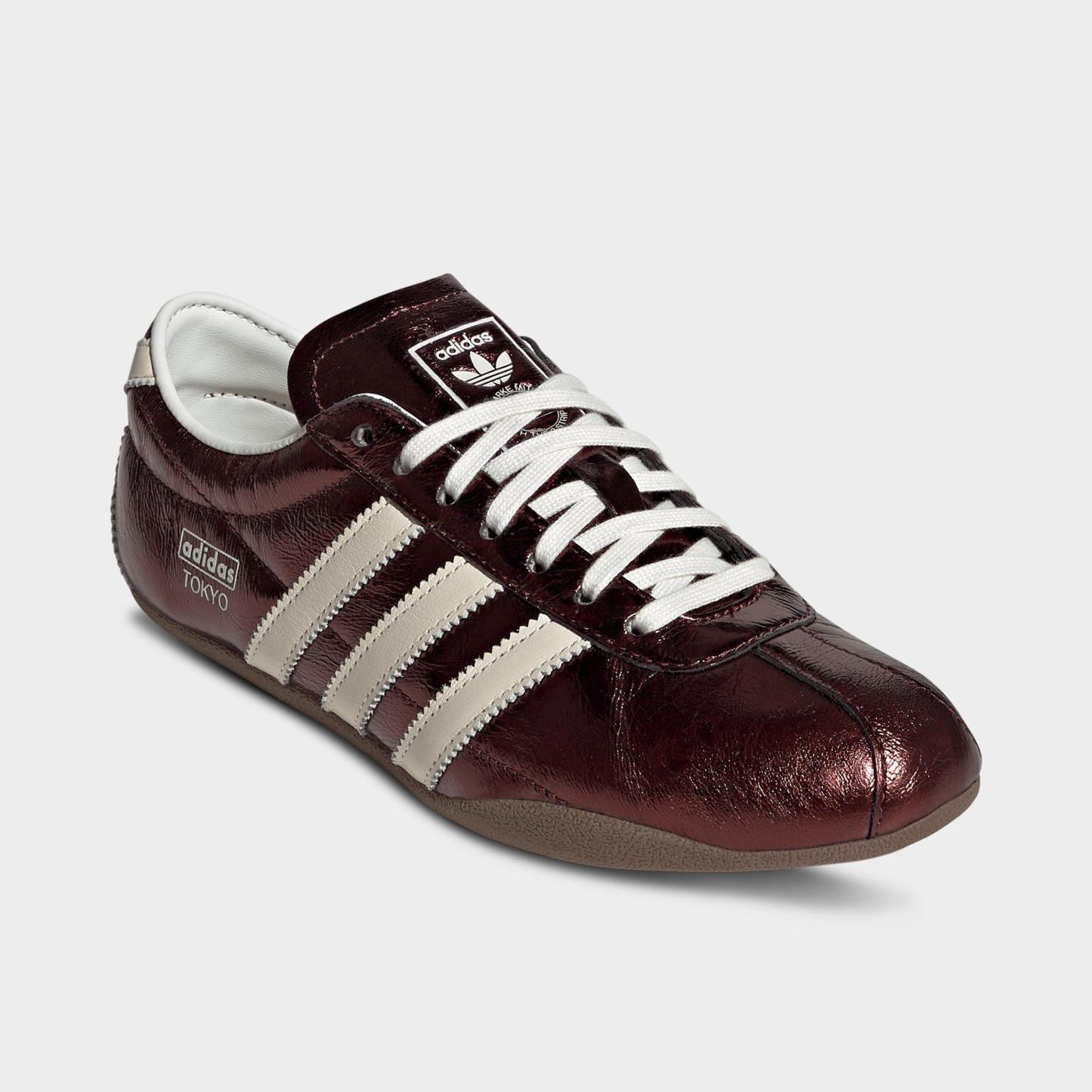 Women's adidas Originals Tokyo Casual Shoes - Part 2 - Maroon/Off White/Gum - Both shoes facing left