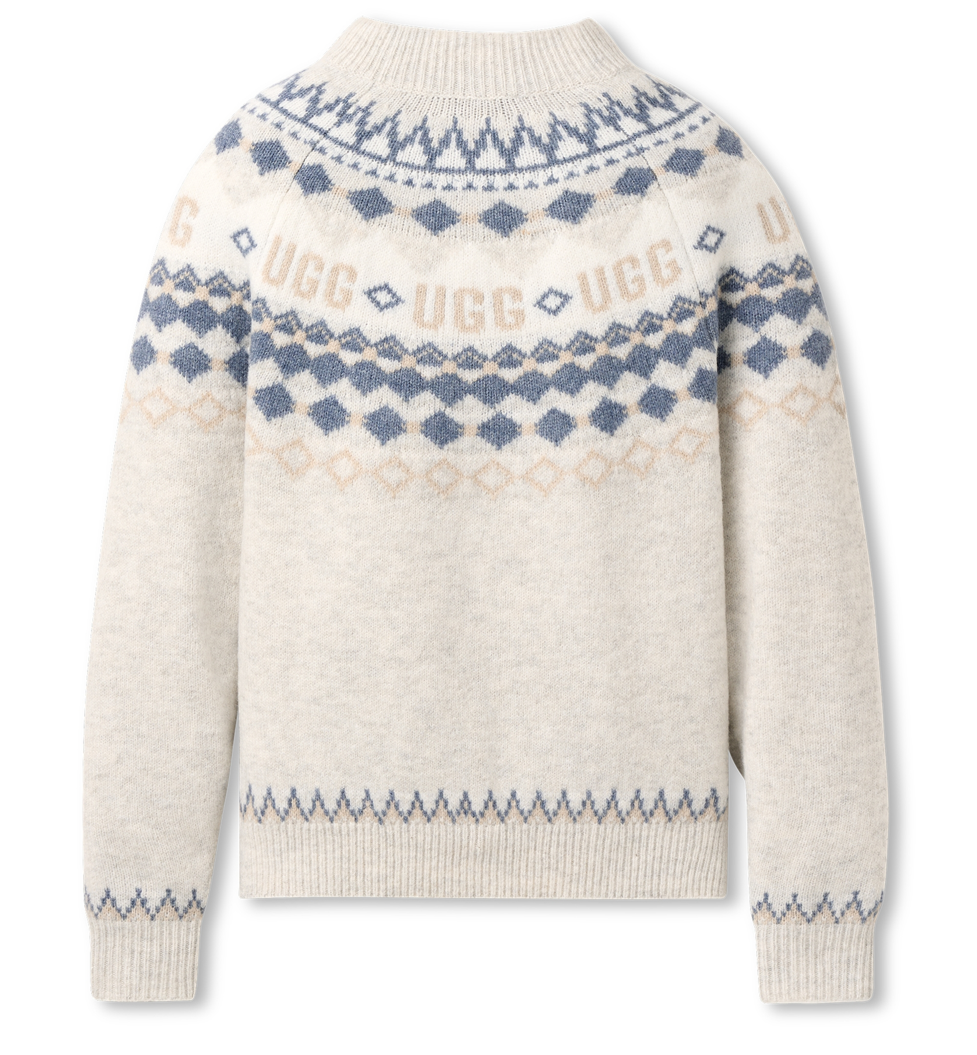 UGG Women's Braylee Uggisle Crewneck Sweater - Grey Heather