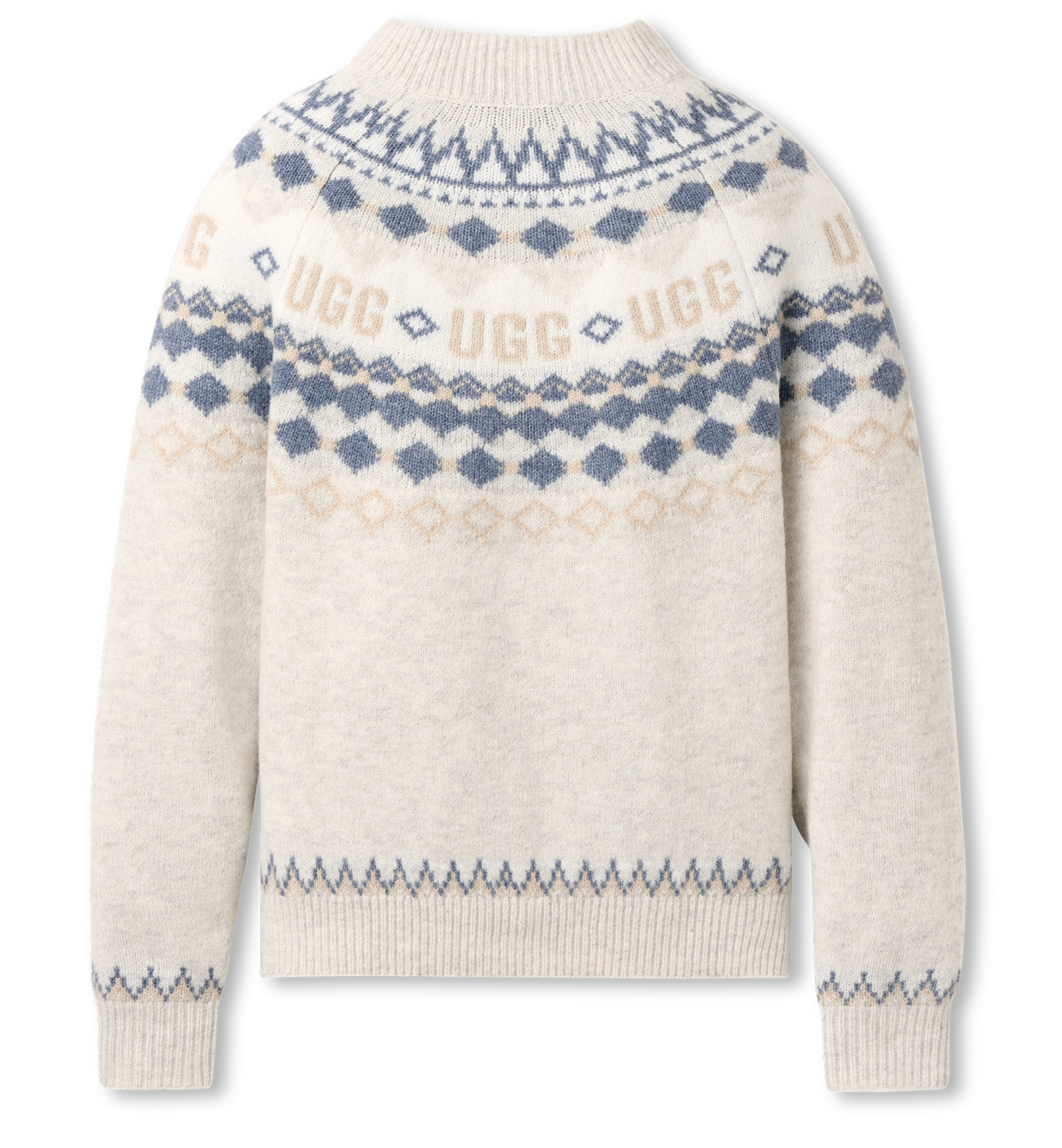 UGG Women's Braylee Uggisle Crewneck Sweater - Grey Heather