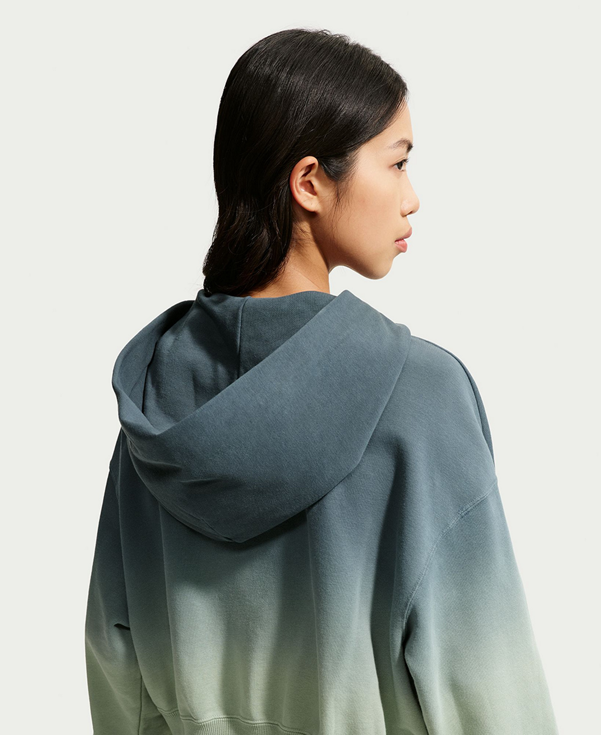 Nike Women's Sportswear Phoenix Fleece Oversized Henley Hoodie - Hydrogen Blue/lt Photo Blue