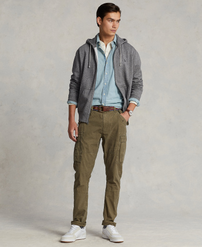 Polo Ralph Lauren Men's Signature Fleece Hoodie - Ash Grey Heather