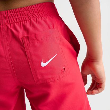 Big Kids' Nike Stacked Logo Swim Shorts - University Red