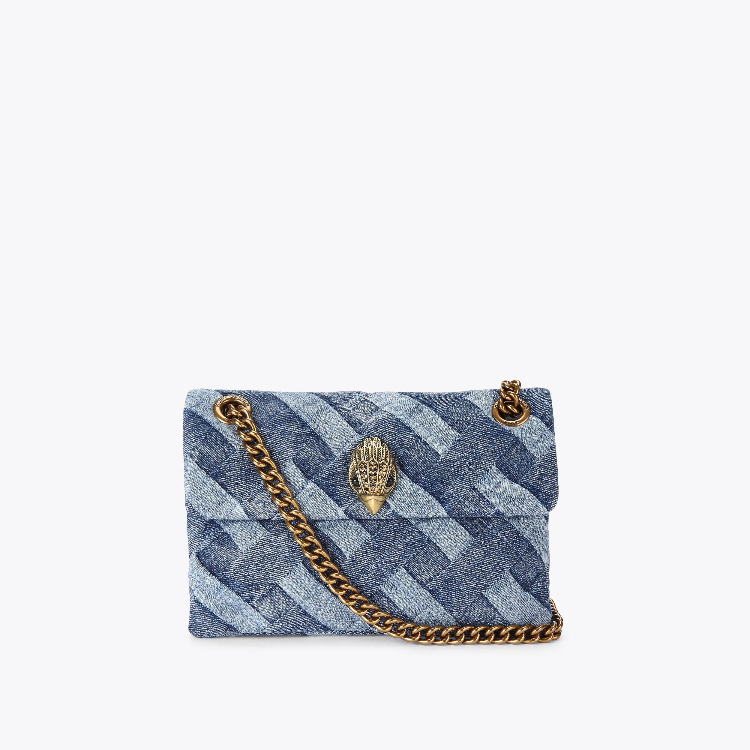 Kurt Geiger London Mini Denim Kensington Bag - Blue