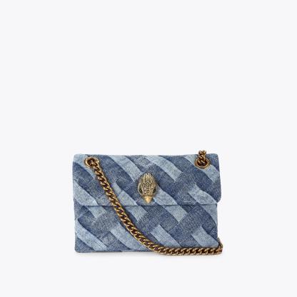 Kurt Geiger London Mini Denim Kensington Bag - Blue