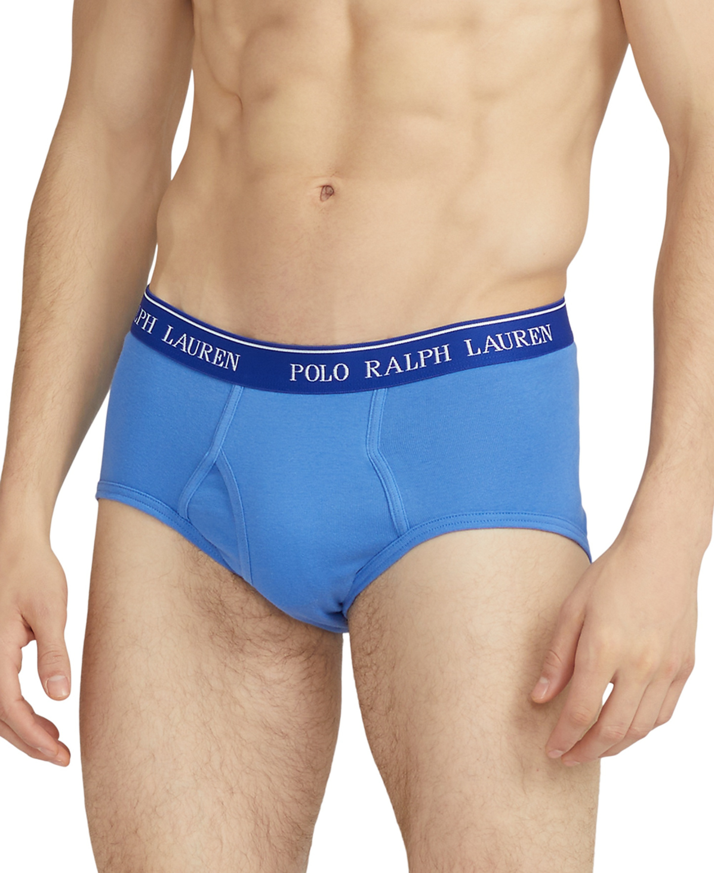 Polo Ralph Lauren Men's 4-Pack Classic-Fit Mid-Rise Briefs - Aerial Blue / Rugby Royal / Cruise Navy