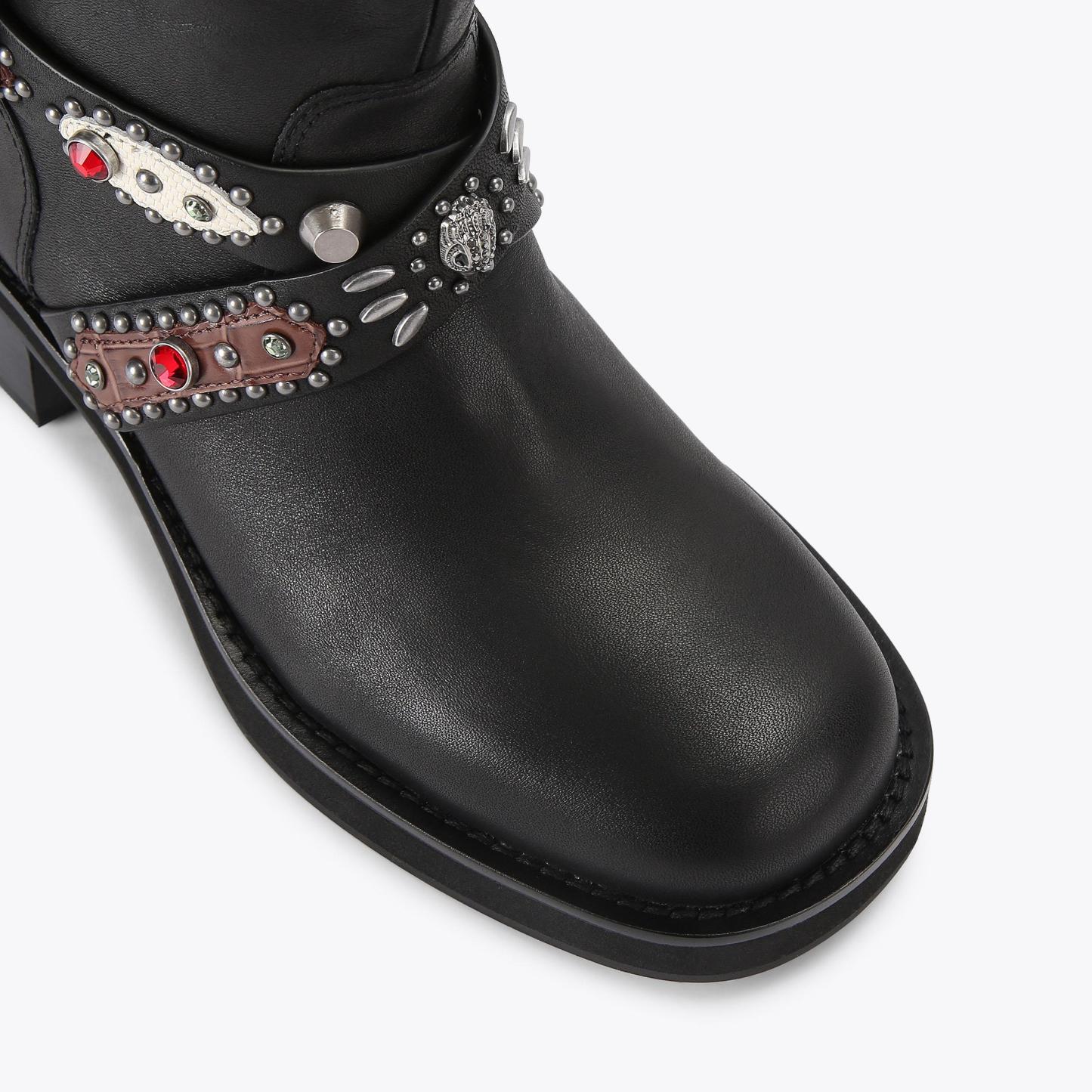 Kurt Geiger London Western Biker Boot - Black - view 6