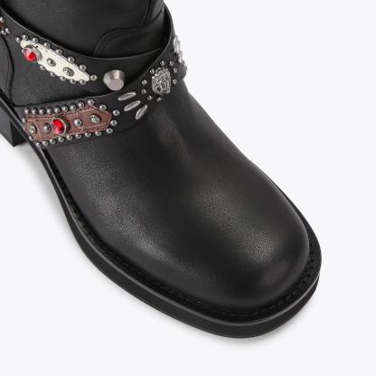 Kurt Geiger London Western Biker Boot - Black - view 6
