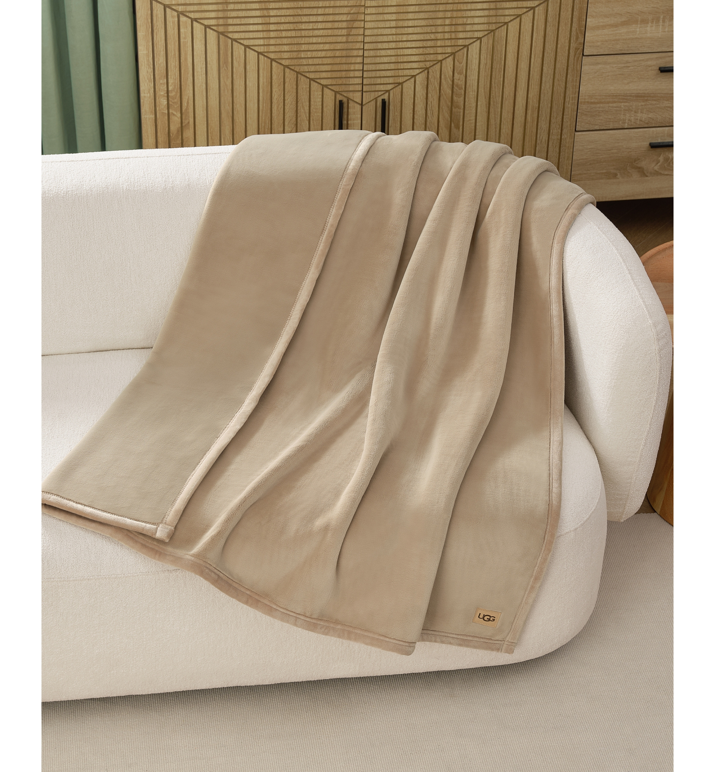 UGG® Coco Soft Throw, 50" x 70" - Mustard Seed