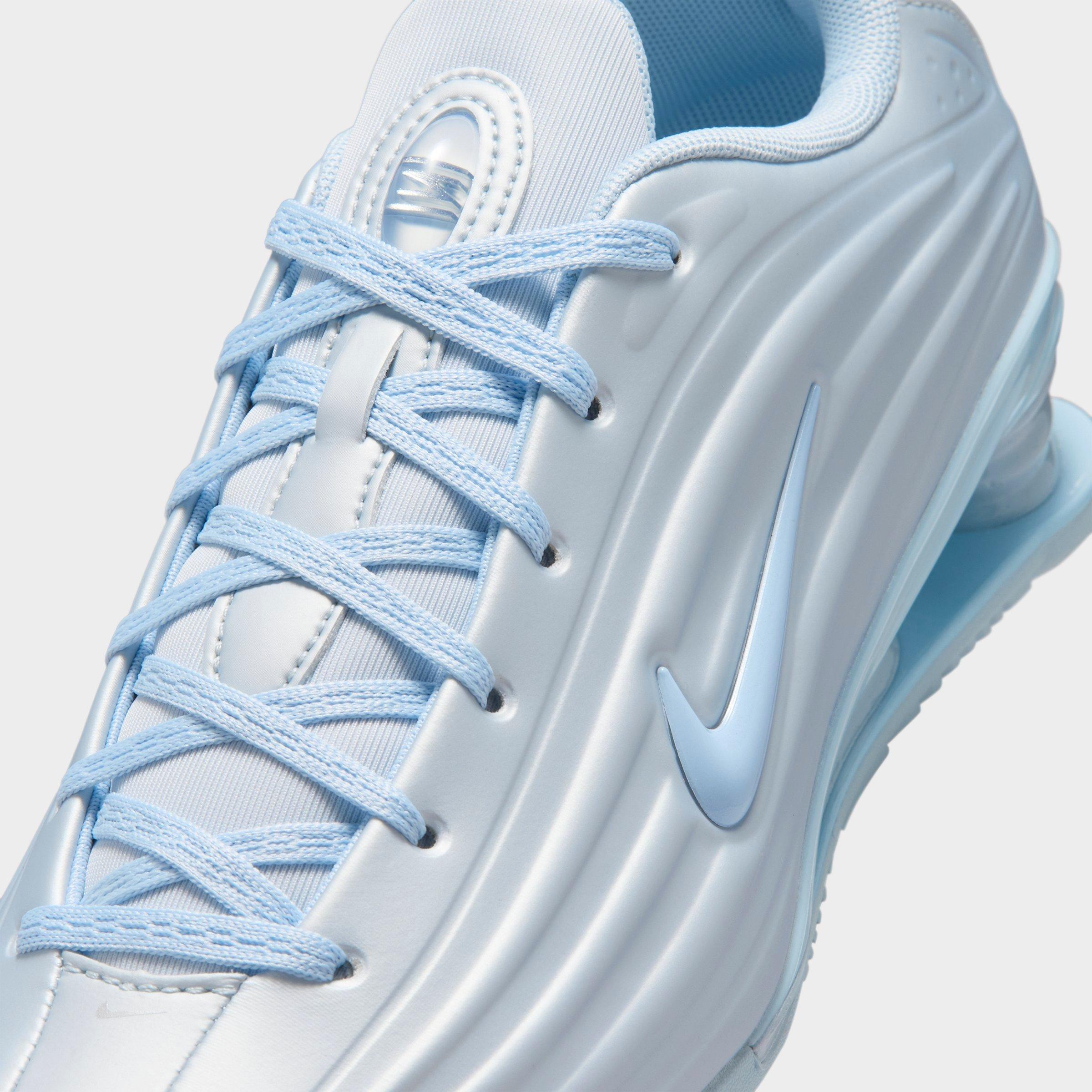 Women's Nithtke Shox Z Casual Shoes - Part 2 - Football Grey/Metallic Silver/Hydrogen Blue - Detail shot