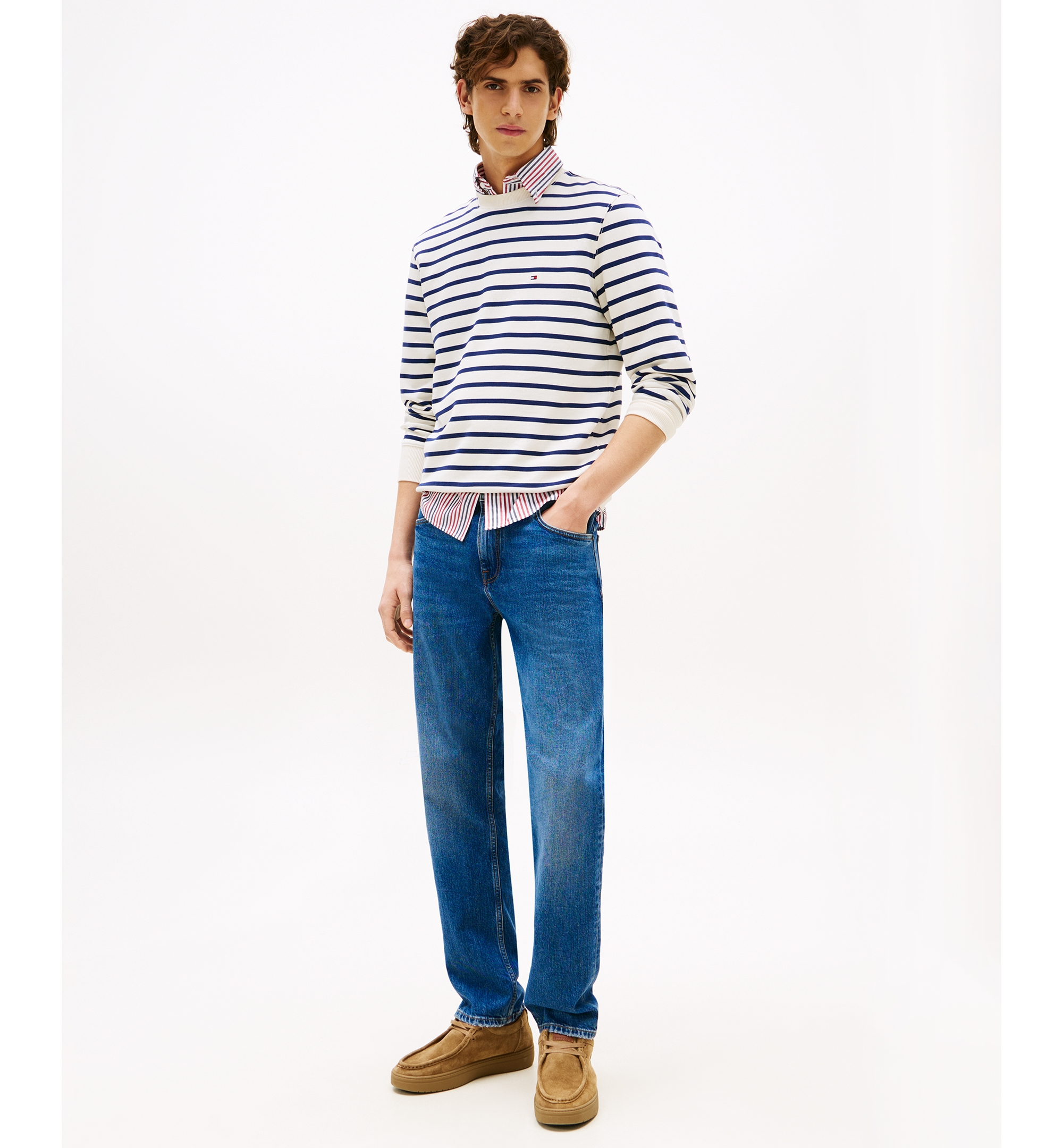 Tommy Hilfiger Men's Denton Straight-Fit Jeans - Mid Indigo