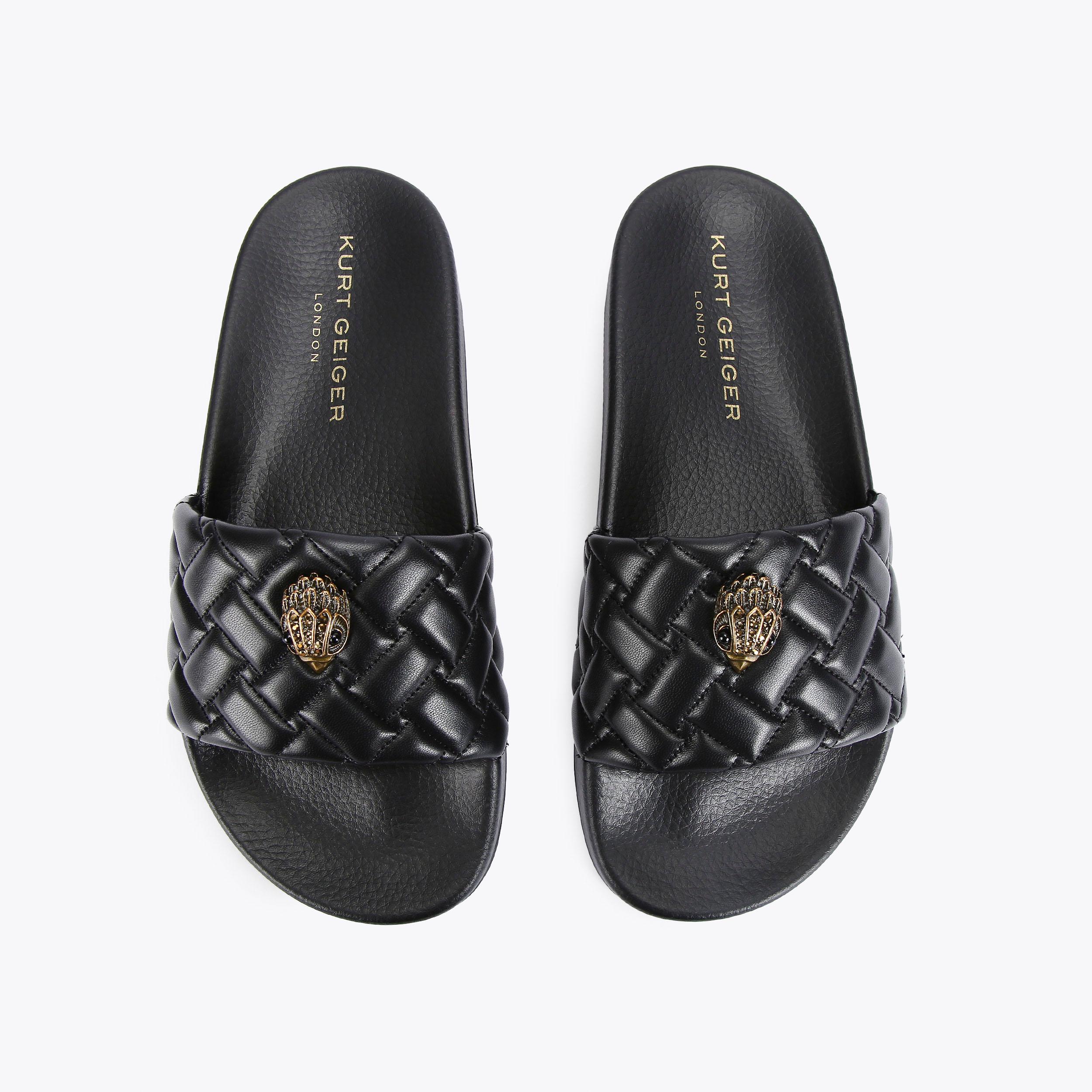Kurt Geiger London Meena Eagle Slide - Black - view 3
