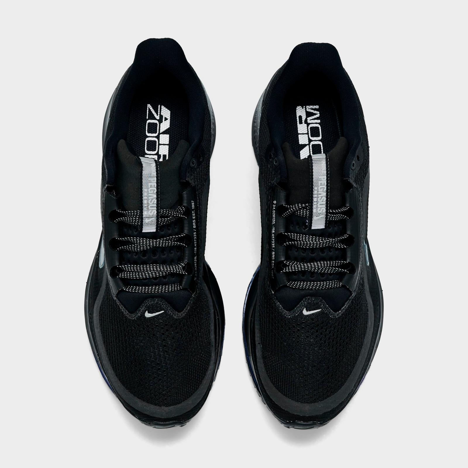 Men's Nike Pegasus Premium Running Shoes - Black/Metallic Silver/Black