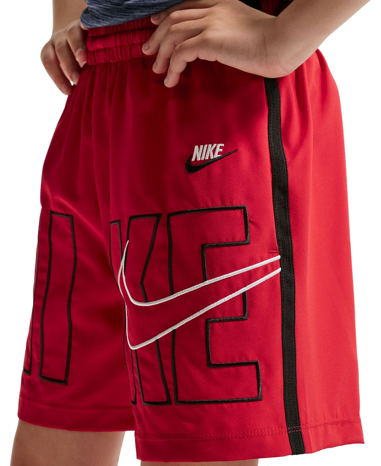 Nike Boys' 8-20 Multi Dri-FIT Training Shorts - Gym Red/Black/White