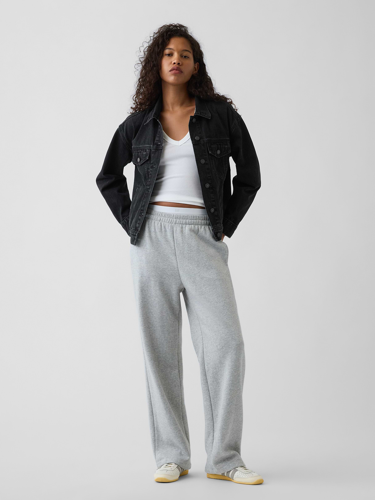 Oversized Icon Denim Jacket - Black wash