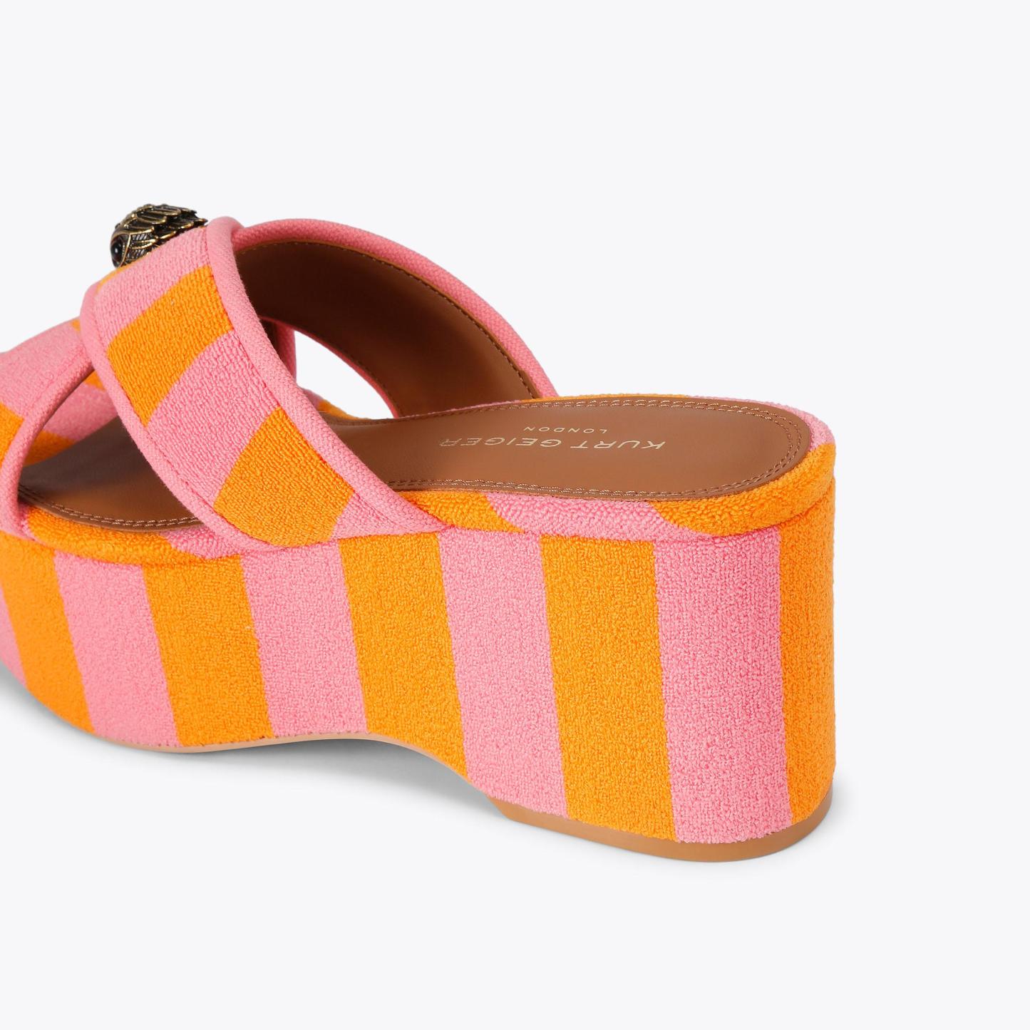 Kurt Geiger London Kurt's Cabana Eagle Flatform Sandal - Pink - view 4