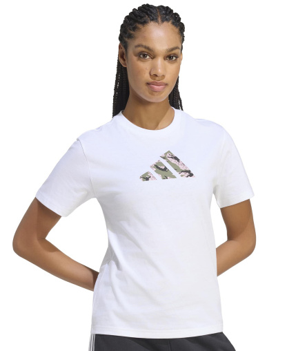 adidas Women's Camo T Camo-Print T-Shirt - White