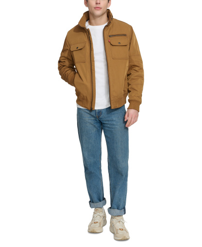 Levi's Men's Twill Stand-Collar Jacket - Brown
